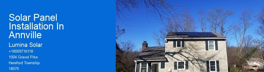 Solar Panel Installation In Annville