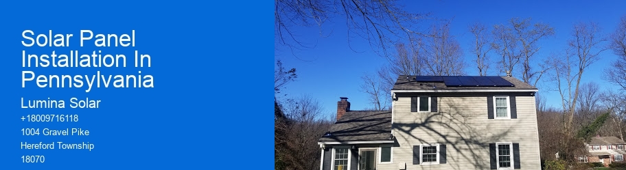 Solar Panel Installation In Pennsylvania